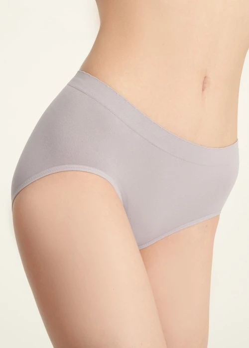 無縫抗菌系列．高腰三角無縫內褲（鳶尾紫）