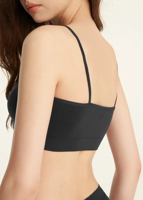 無縫系列．一片杯無縫平口短版Bra top(香料紫)