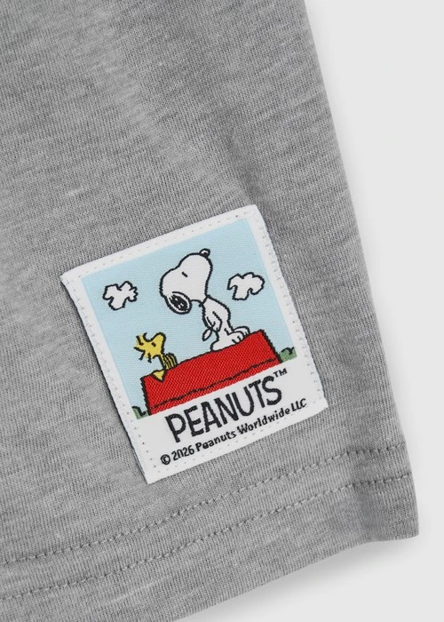 兒童成套_史努比系列．微落肩短袖上衣(豆米-友誼)