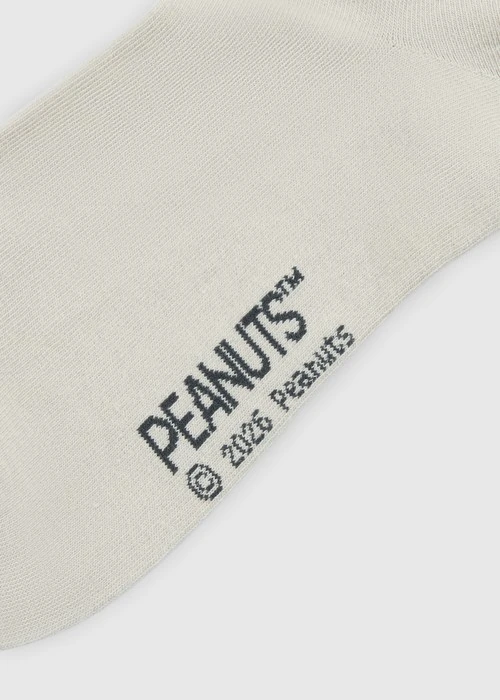 史努比系列．刺繡中筒襪(深灰-刺繡歐拉夫)