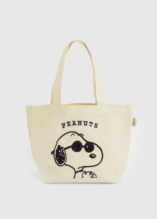 史努比系列．手提袋(灰藍-三兄弟)