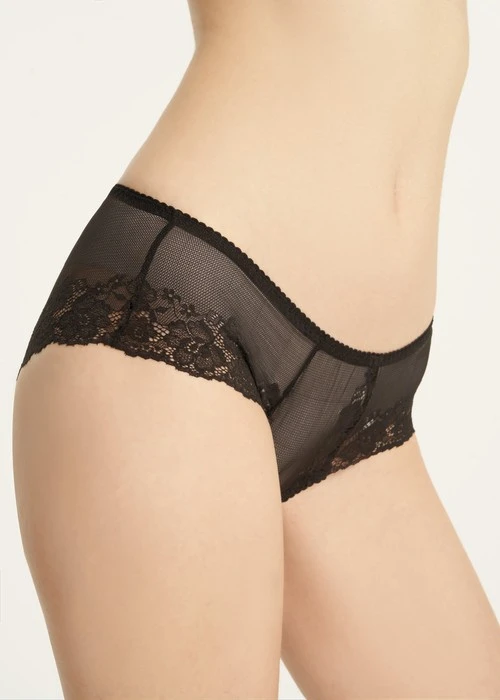 經典純色．訂製蕾絲中腰三角內褲(熱戀紅)