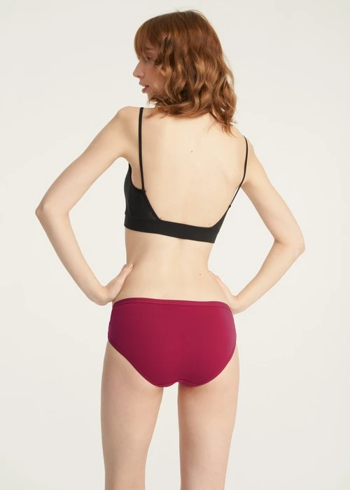 Rosé Heart．緊帶中腰三角內褲(蜜膚粉-大麥町)