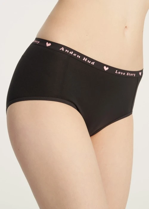 Rosé Heart．高腰三角內褲(熱戀紅-Love緊帶)