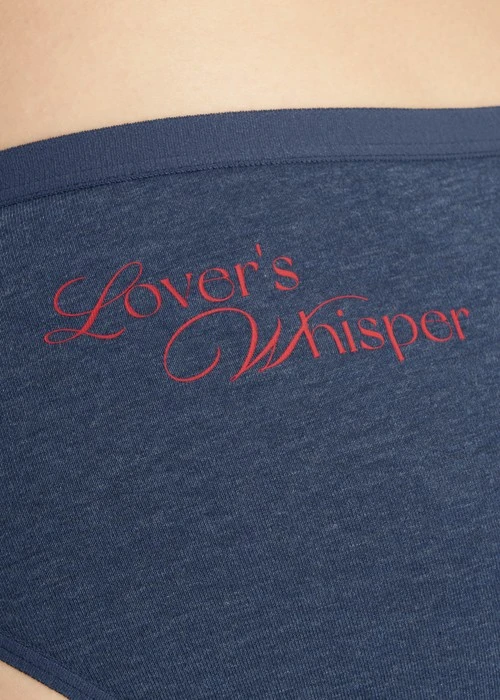 Rosé Heart．低腰三角內褲（深麻藍-呢喃）