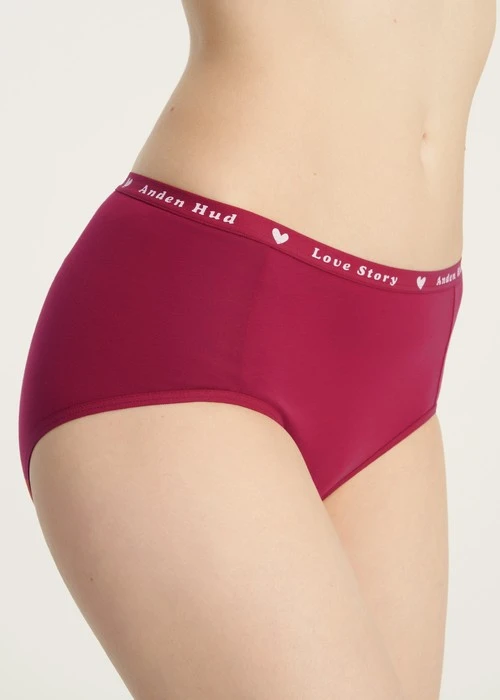 XXL Rosé Heart．高腰三角內褲（熱戀紅-Love緊帶）