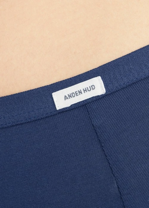 XXL 經典純色．高腰三角內褲（深牛仔藍）