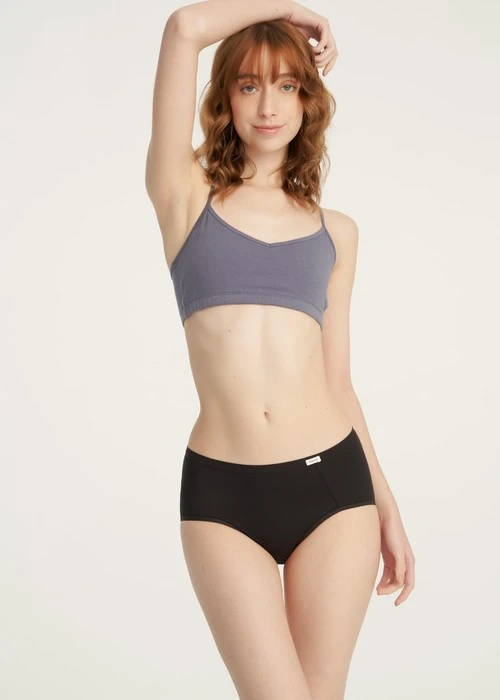 經典純色．高腰三角內褲(深牛仔藍)