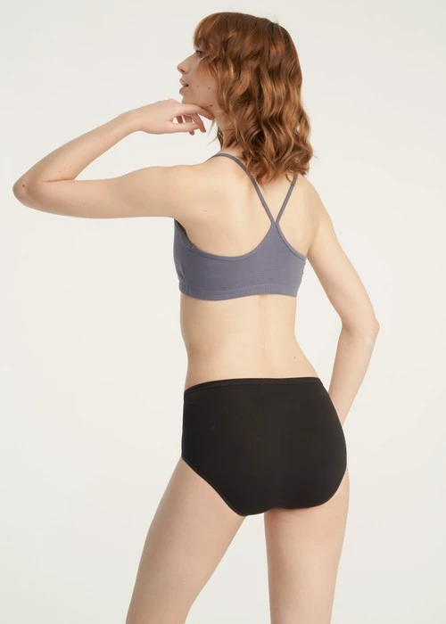 經典純色．高腰三角內褲(深牛仔藍)