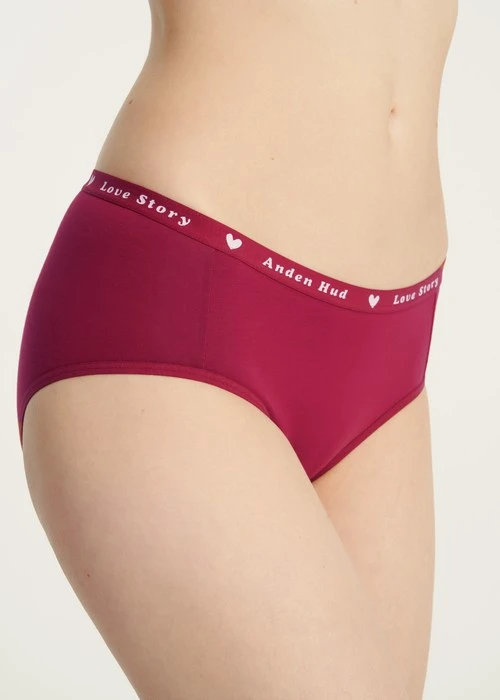 Rosé Heart．中腰三角內褲（熱戀紅-Love緊帶）