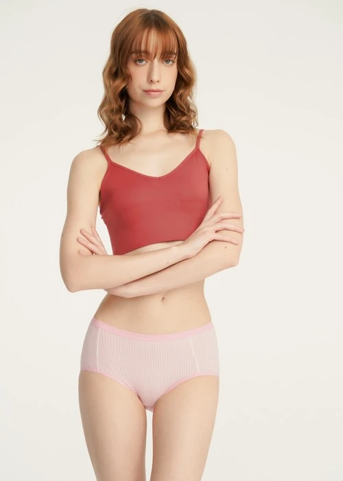 XXL Lover's Whisper．高腰三角內褲(蜜膚粉-談情說愛)