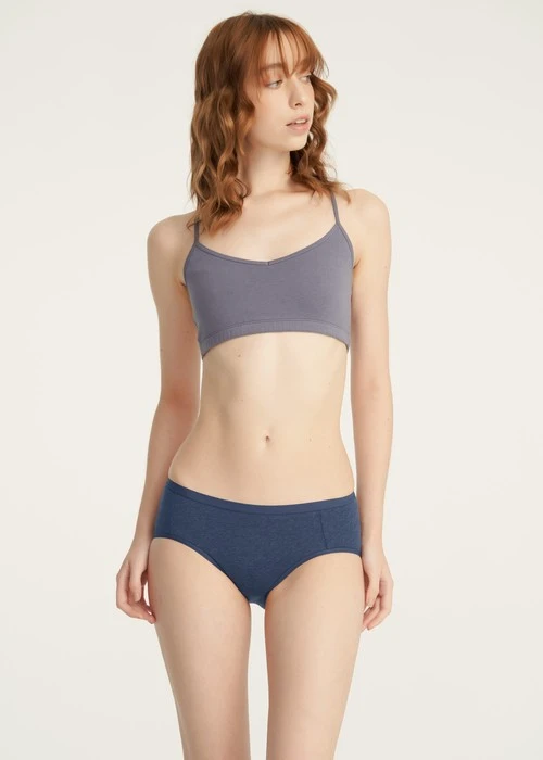 Rosé Heart．中腰三角內褲(藕紫-環繞愛心)