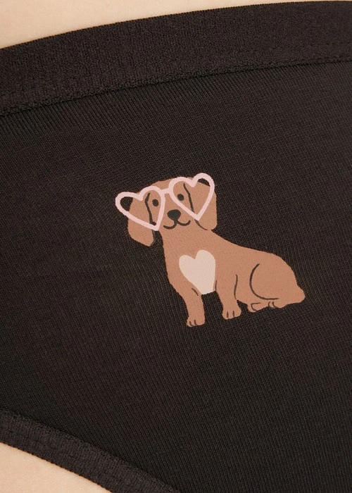 Rosé Heart．低腰三角內褲(深麻藍-呢喃)