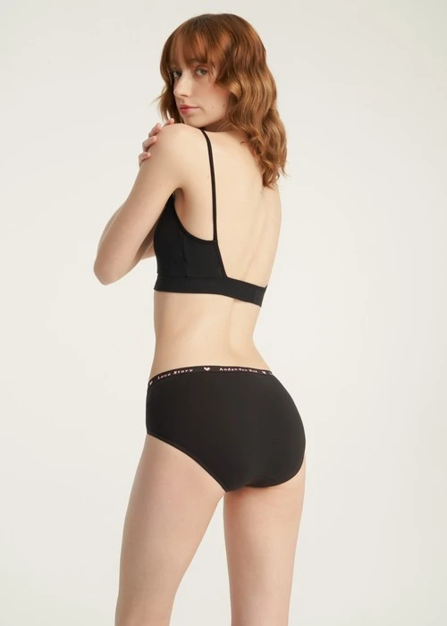 Rosé Heart．中腰三角內褲(藕紫-環繞愛心)