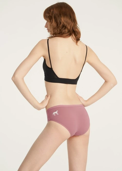 Rosé Heart．緊帶中腰三角內褲(蜜膚粉-大麥町)