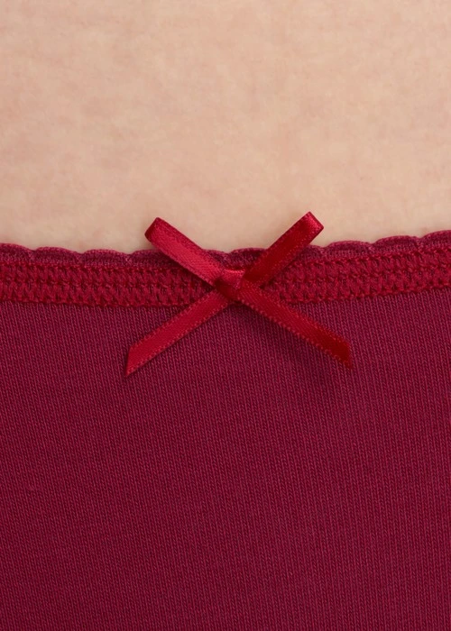 Rosé Heart．花邊中腰三角內褲(藕紫-草寫出眾)