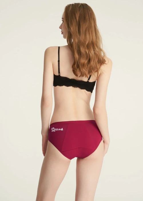 Sugar Crush．中腰生理褲(熱戀紅-親愛的)