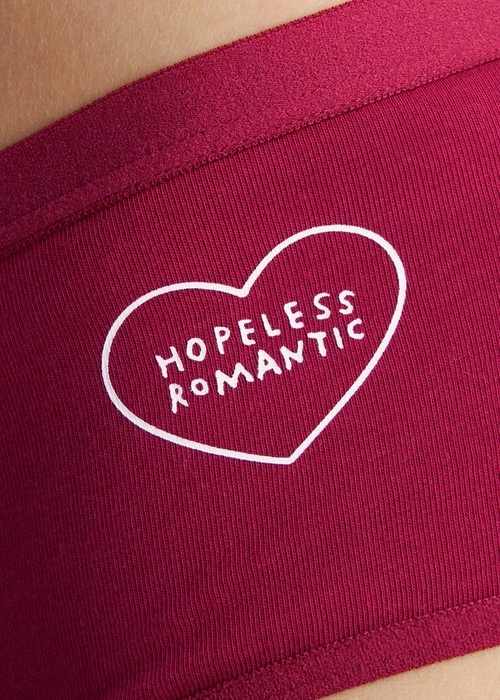 Lover's Whisper．緊帶高腰三角內褲（熱戀紅-浪漫愛心）