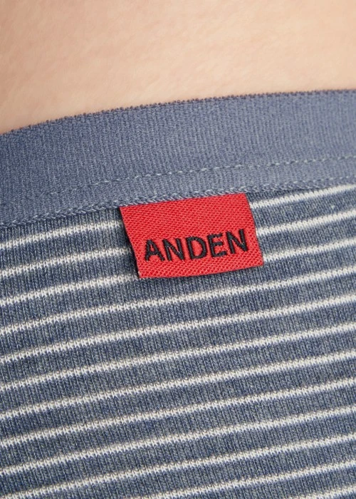 Sugar Crush．Mid Rise Cotton Period Brief Panty（Heather Blue Stripe）