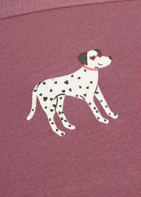 Lover's Whisper．緊帶高腰三角內褲(藕紫-刺繡禮物熊)