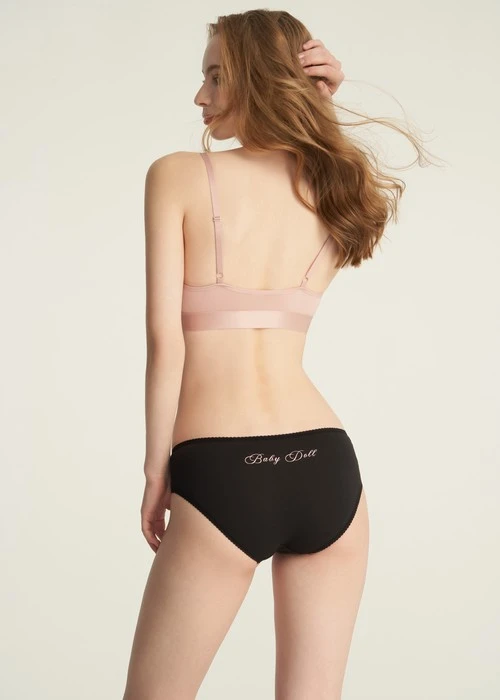 Rosé Heart．花邊中腰三角內褲(藕紫-草寫出眾)