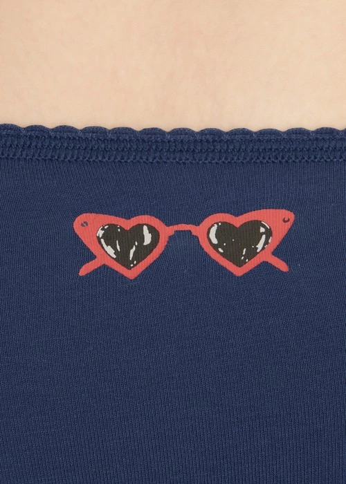 Rosé Heart．花邊中腰三角內褲(藕紫-草寫出眾)