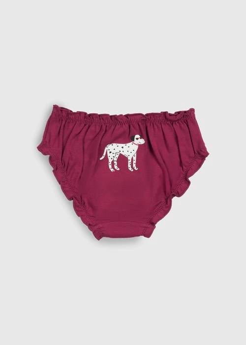 女童三入組_ 抗菌系列．抓皺花苞三角內褲(愛心狗狗)