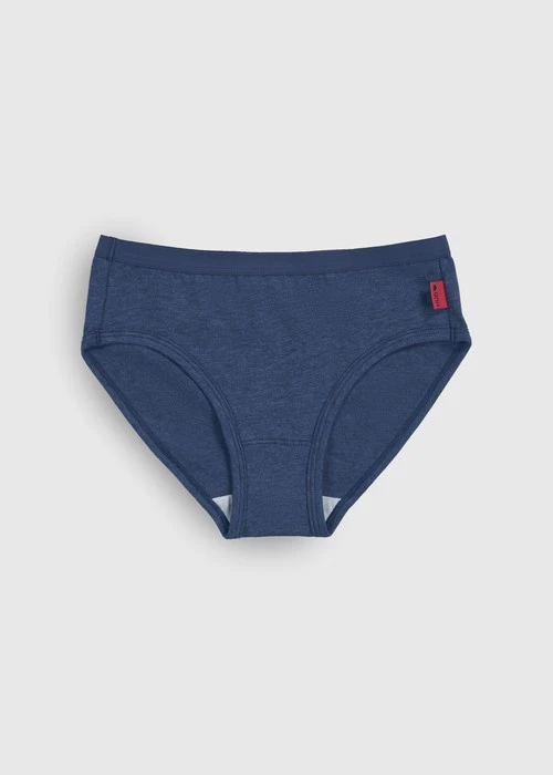 女童三入組_ 抗菌系列．緊帶三角內褲(可愛牛仔)