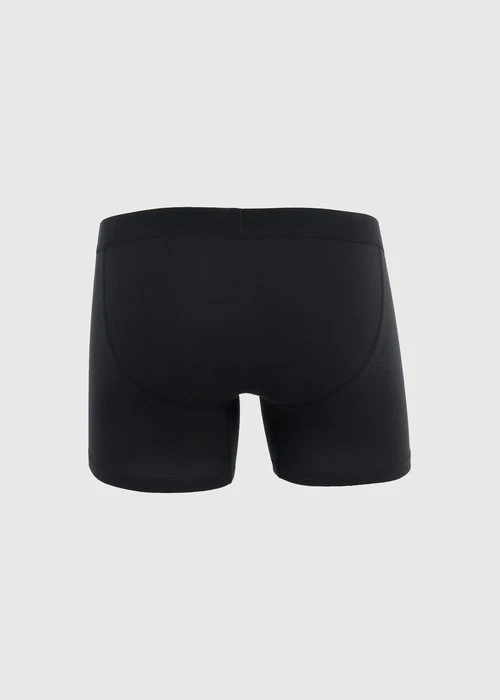 男款_Back to Track．長版腰帶平口內褲(深潛藍-黑膠夾標)