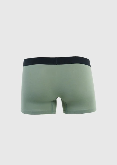 男款_Back to Track．短版腰帶平口內褲(深潛藍-黑膠夾標)