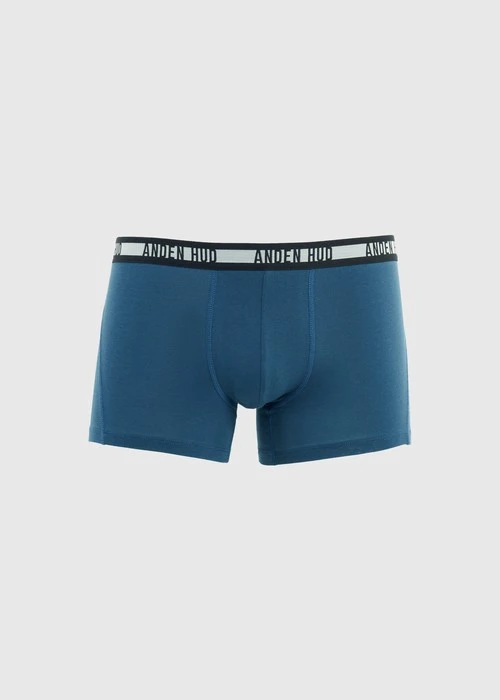 男款_Back to Track．短版變化平口內褲(深潛藍-黑白緊帶)