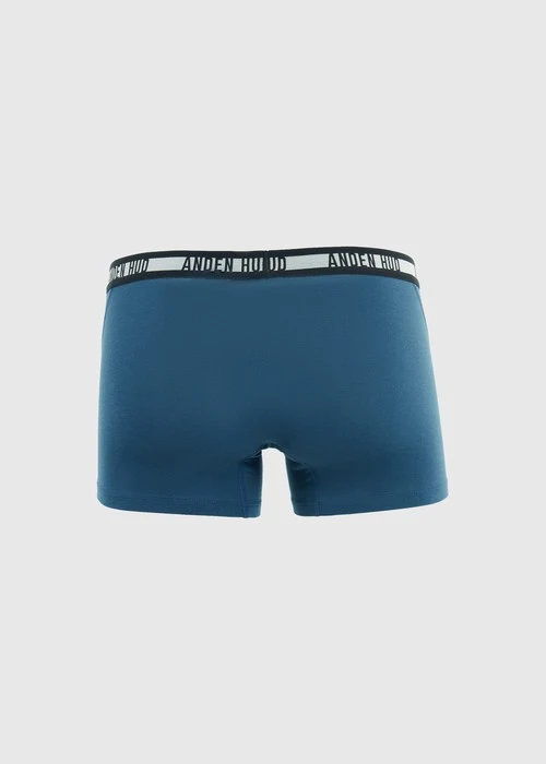 男款_Back to Track．短版變化平口內褲(深潛藍-黑白緊帶)