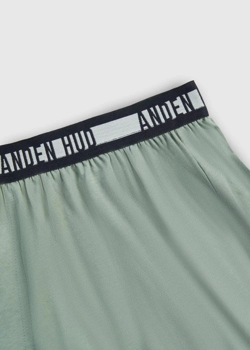 男款_Back to Track．不開襟純棉寬鬆四角內褲(深潛藍-黑白緊帶)