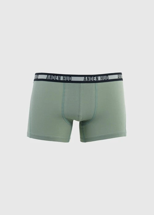 男款_Back to Track．短版變化平口內褲(深潛藍-黑白緊帶)