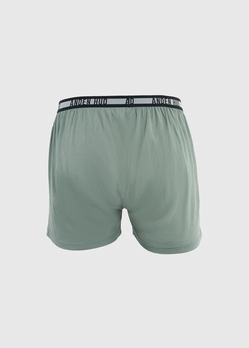 男款_Back to Track．不開襟純棉寬鬆四角內褲(深潛藍-黑白緊帶)