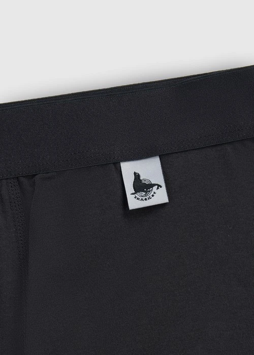 男款_Back to Track．長版腰帶平口內褲(深潛藍-黑膠夾標)