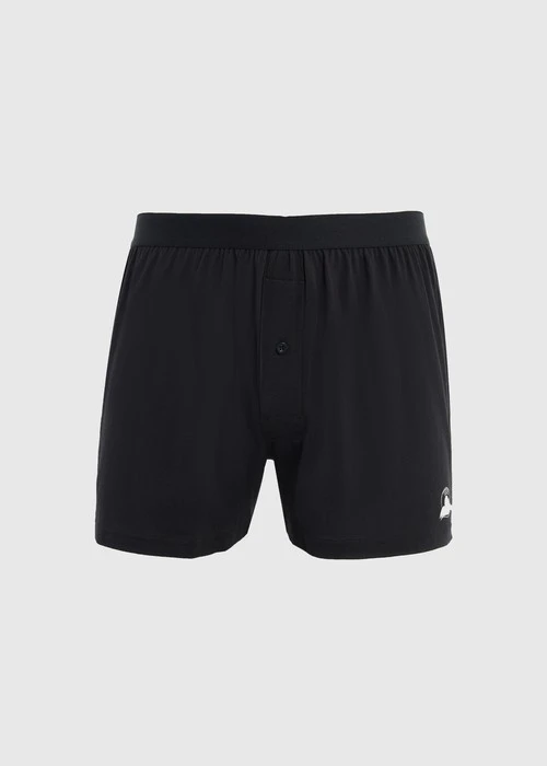 男款_Back to Track．純棉寬鬆四角內褲(深潛藍)