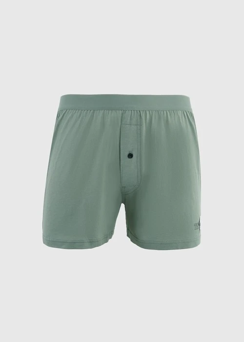 男款_Back to Track．純棉寬鬆四角內褲(深潛藍-回到正軌)