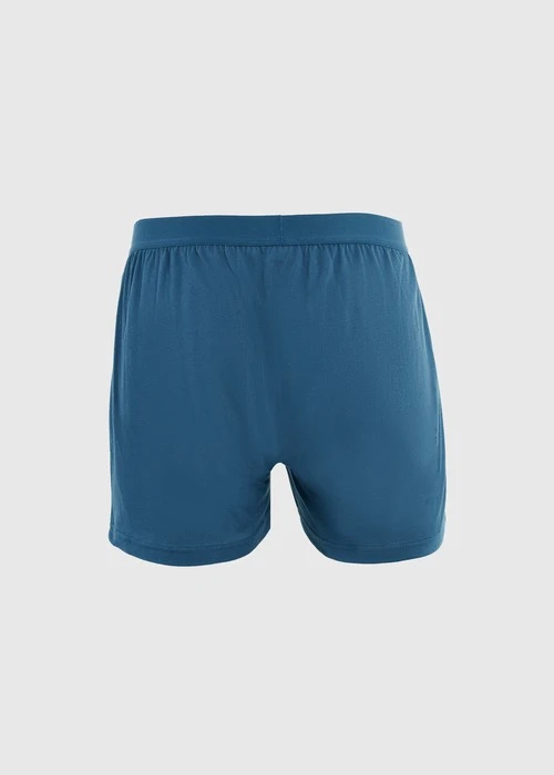 男款_Back to Track．純棉寬鬆四角內褲(深潛藍-回到正軌)