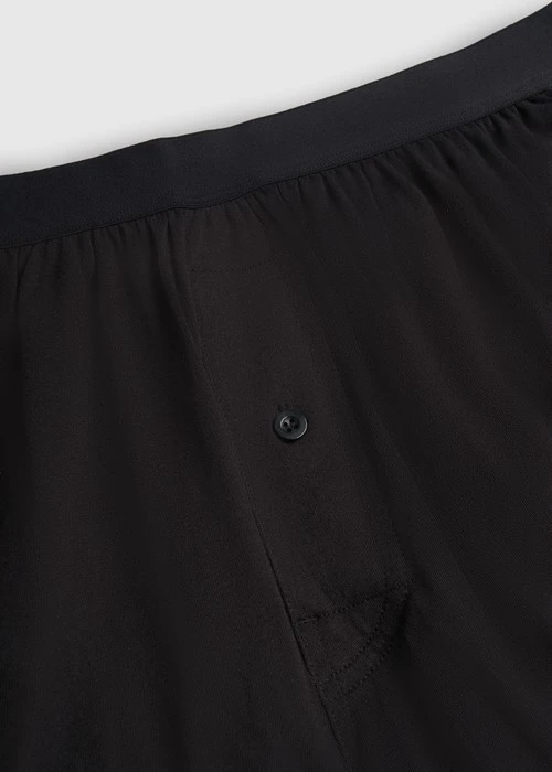 男款_Back to Track．純棉寬鬆四角內褲（黑）