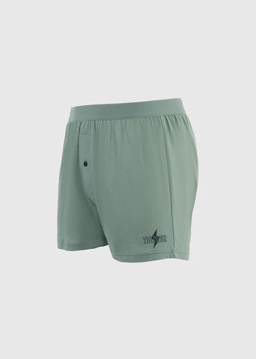 男款_Back to Track．純棉寬鬆四角內褲(深潛藍-回到正軌)