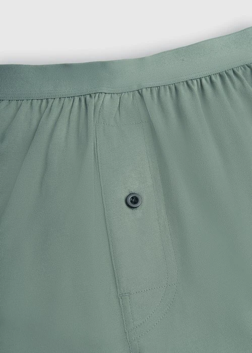 男款_Back to Track．純棉寬鬆四角內褲（灰霧綠）