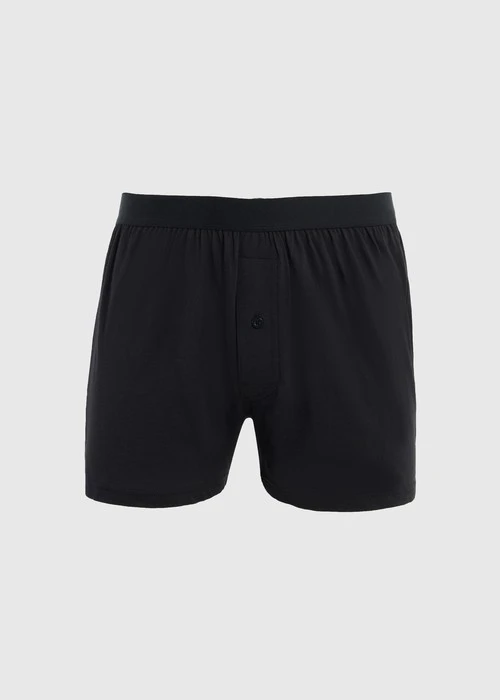 男款_Back to Track．純棉寬鬆四角內褲(深潛藍)