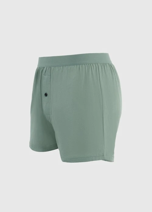 男款_Back to Track．純棉寬鬆四角內褲(深潛藍)