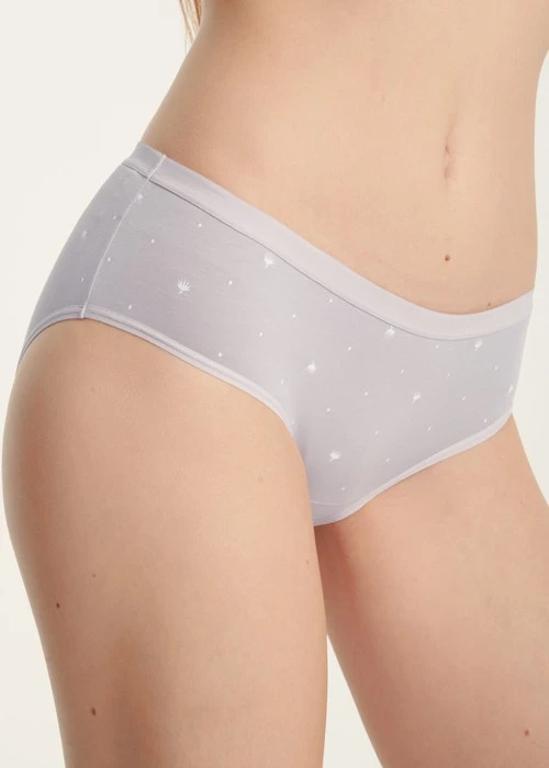 Forever Young．緊帶中腰三角內褲（芋香紫-蒲公英）