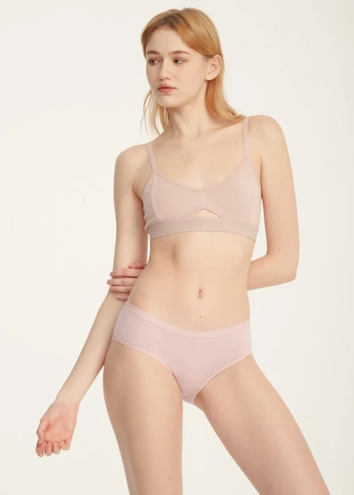 Forever Young．緊帶中腰三角內褲(丁香灰紫-小睡)