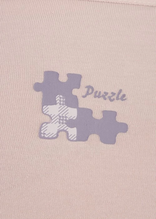 XXL 大人未滿．高腰三角內褲（罌栗粉-拼圖）