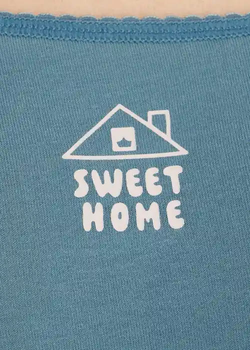 Forever Young．花邊中腰三角內褲(海霧藍-旅行)