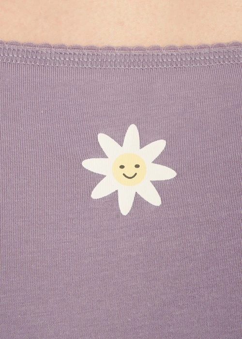 Forever Young．花邊低腰三角內褲(丁香灰紫-彩虹)