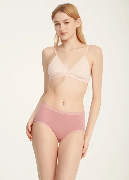 XXL 大人未滿．高腰三角內褲(罌栗粉-拼圖)